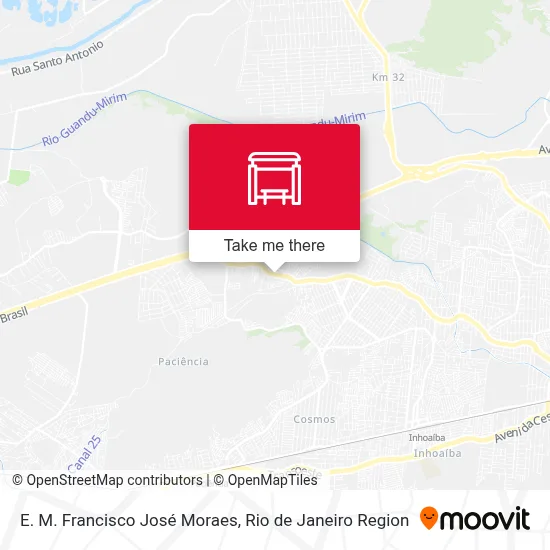 E. M. Francisco José Moraes map