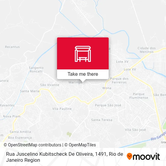 Rua Juscelino Kubitscheck De Oliveira, 1491 map