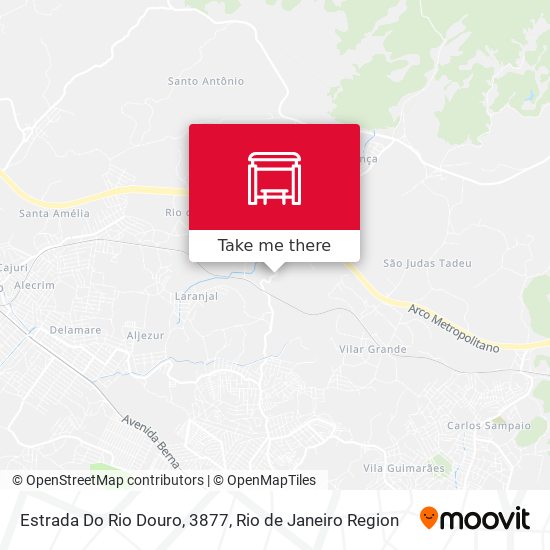 Estrada Do Rio Douro, 3877 map
