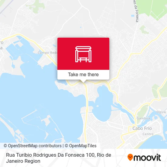 Rua Turíbio Rodrigues Da Fonseca 100 map