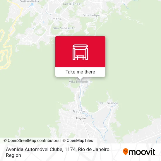 Avenida Automóvel Clube, 1174 map