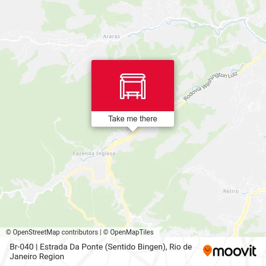 Br-040 | Estrada Da Ponte (Sentido Bingen) map