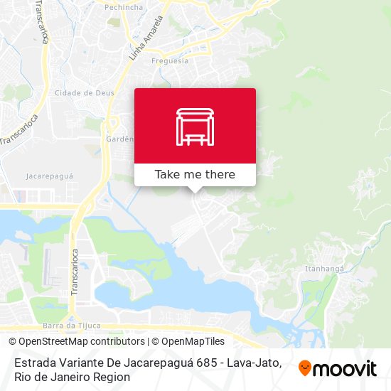 Estrada Variante De Jacarepaguá 685 - Lava-Jato map