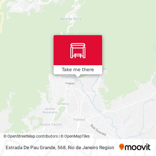 Estrada De Pau Grande, 568 map