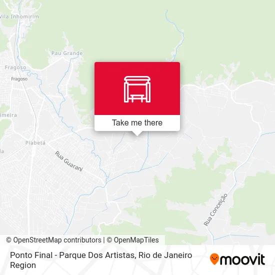 Ponto Final - Parque Dos Artistas map