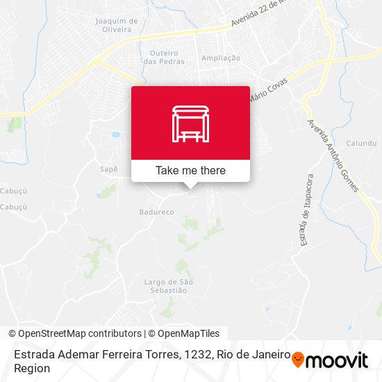 Estrada Ademar Ferreira Torres, 1232 map