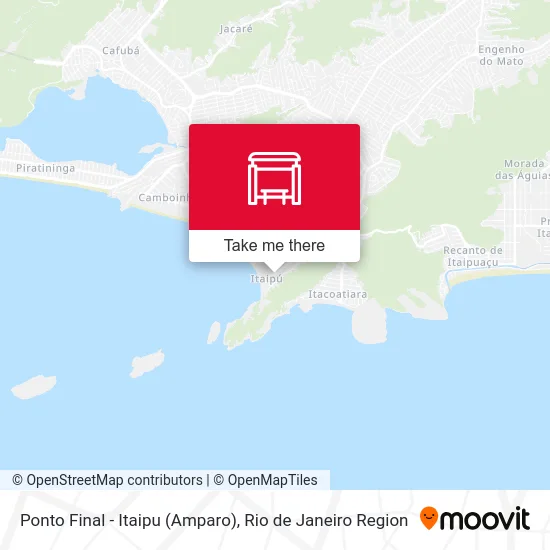 Ponto Final - Itaipu (Amparo) map