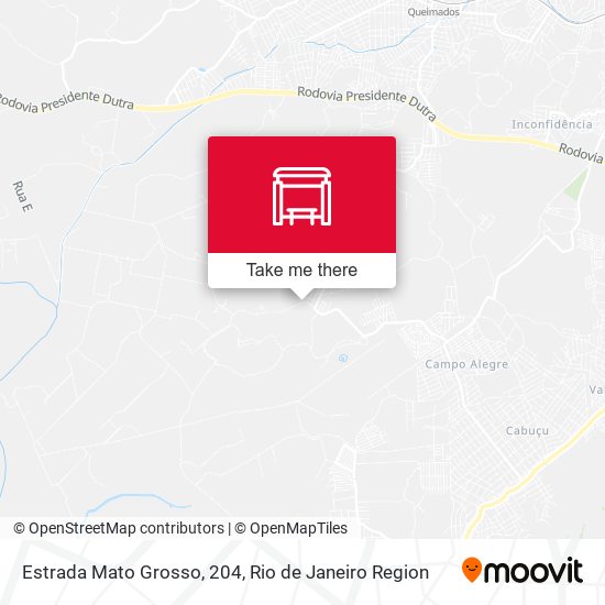 Estrada Mato Grosso, 204 map
