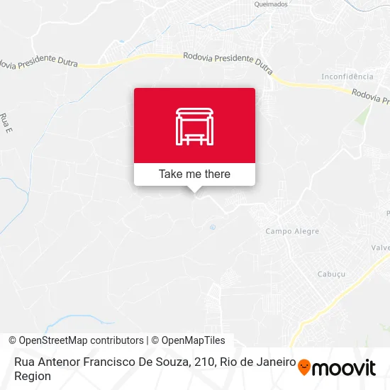 Rua Antenor Francisco De Souza, 210 map