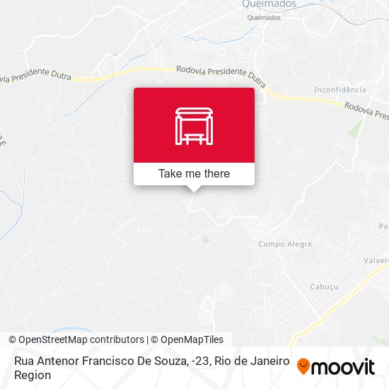 Rua Antenor Francisco De Souza, -23 map