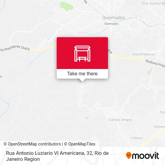 Rua Antonio Luziario Vl Americana, 32 map