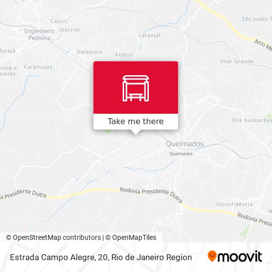Estrada Campo Alegre, 20 map