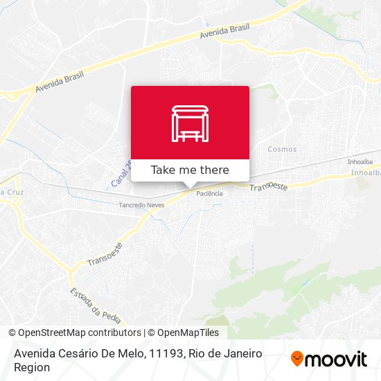 Avenida Cesário De Melo, 11193 map