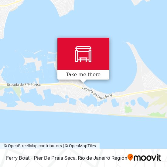 Mapa Ferry Boat - Píer De Praia Seca