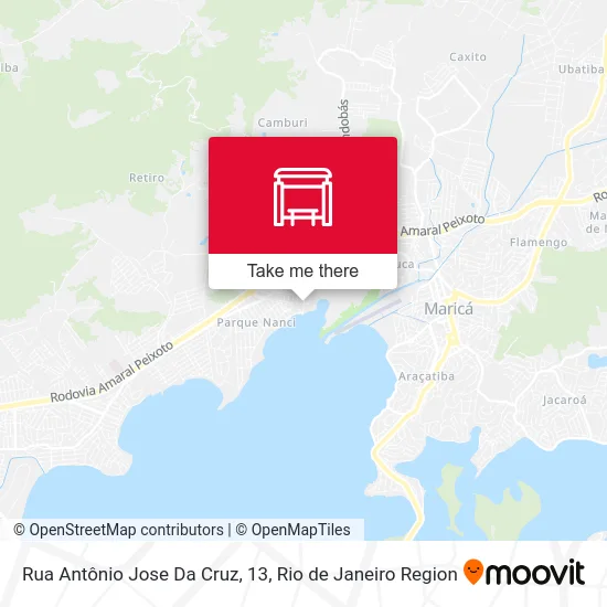 Rua Antônio Jose Da Cruz, 13 map