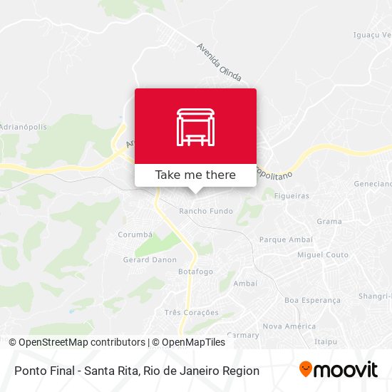 Ponto Final - Santa Rita map