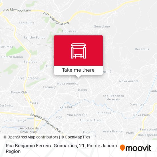 Rua Benjamin Ferreira Guimarães, 21 map