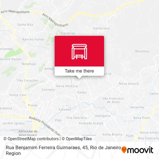 Rua Benjamim Ferreira Guimaraes, 45 map