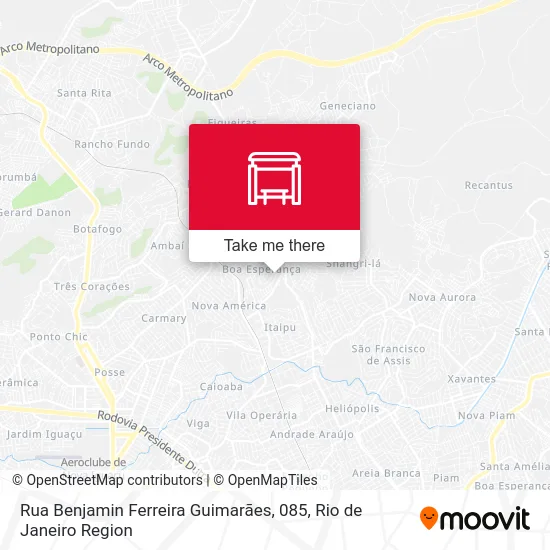 Rua Benjamin Ferreira Guimarães, 085 map