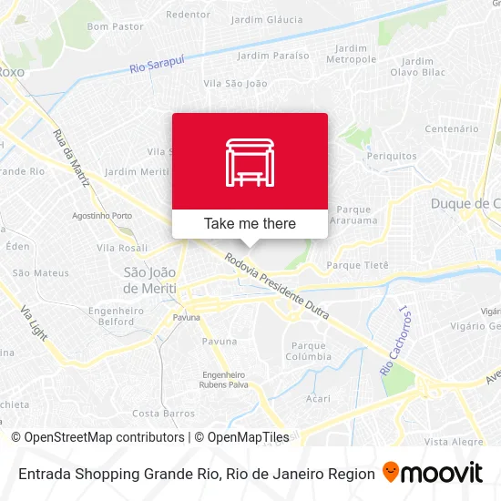 Entrada Shopping Grande Rio map