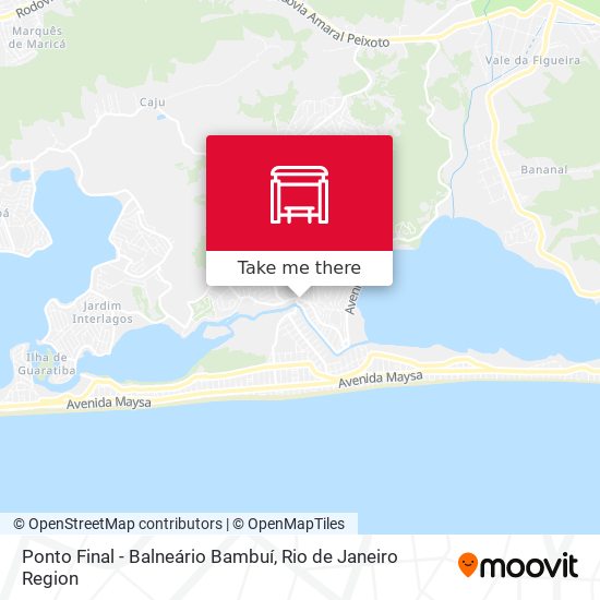 Mapa Ponto Final - Balneário Bambuí