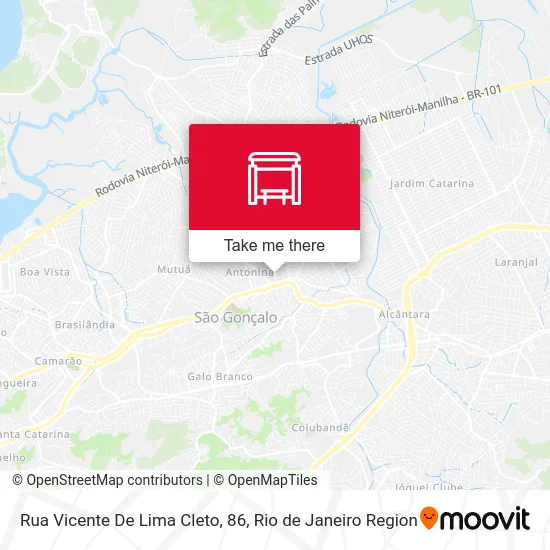 Rua Vicente De Lima Cleto, 86 map