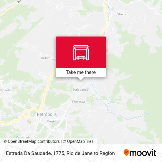 Estrada Da Saudade, 1775 map