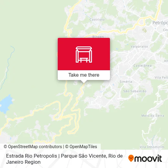 Estrada Rio Petropolis | Parque São Vicente map
