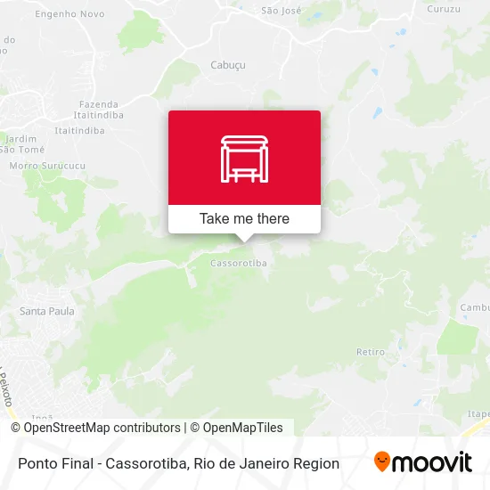 Ponto Final - Cassorotiba map