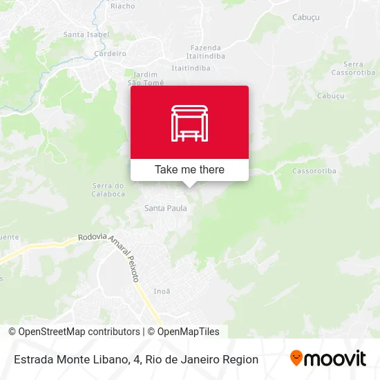 Estrada Monte Libano, 4 map