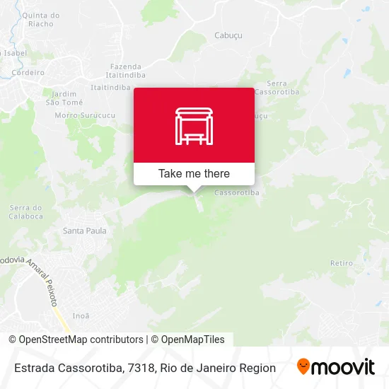 Estrada Cassorotiba, 7318 map