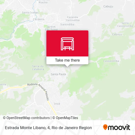 Estrada Monte Libano, 4 map