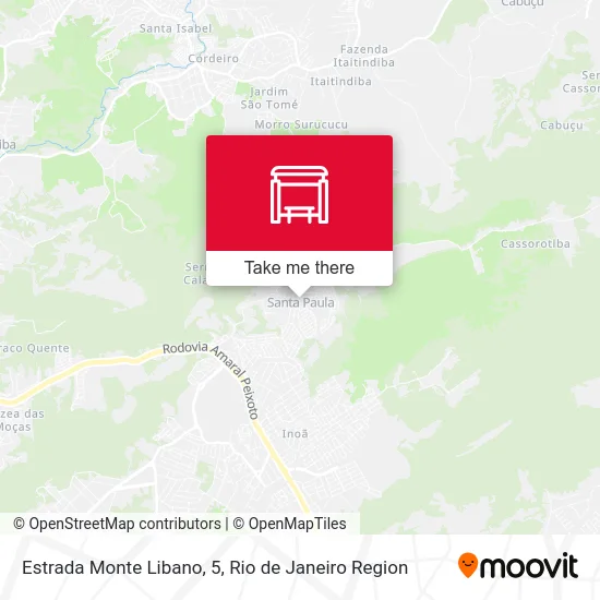 Estrada Monte Libano, 5 map