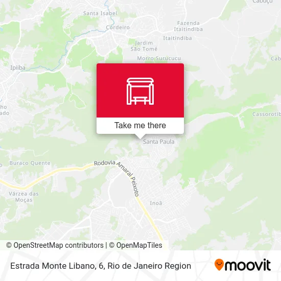 Estrada Monte Libano, 6 map