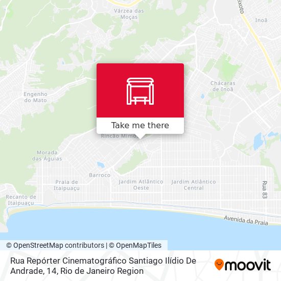 Rua Repórter Cinematográfico Santiago Ilídio De Andrade, 14 map