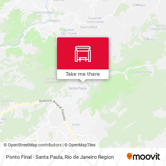 Ponto Final - Santa Paula map