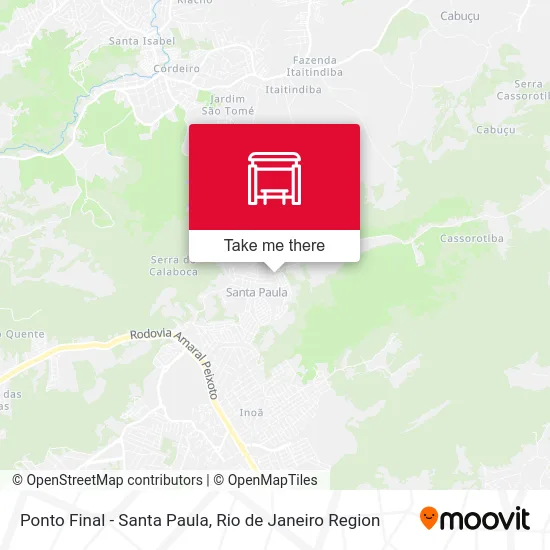 Ponto Final - Santa Paula map