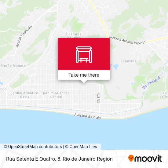 Rua Setenta E Quatro, 8 map