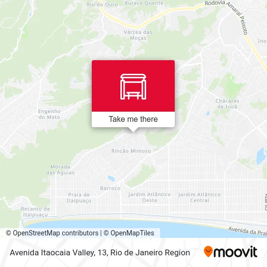 Avenida Itaocaia Valley, 13 map