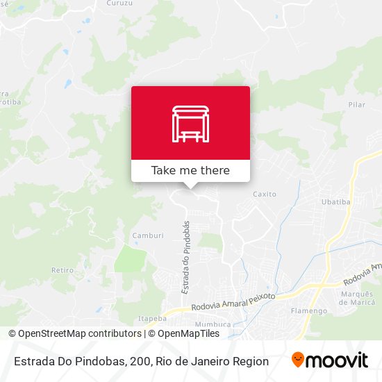Estrada Do Pindobas, 200 map
