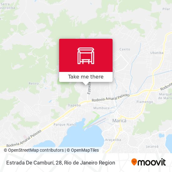 Estrada De Camburí, 28 map