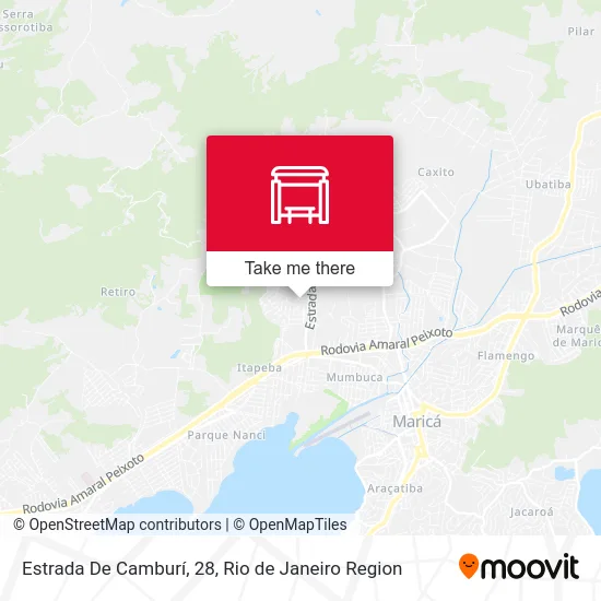 Estrada De Camburí, 28 map