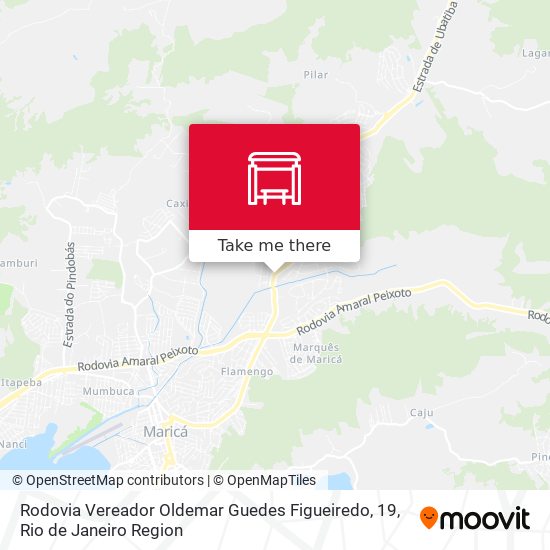 Mapa Rodovia Vereador Oldemar Guedes Figueiredo, 19