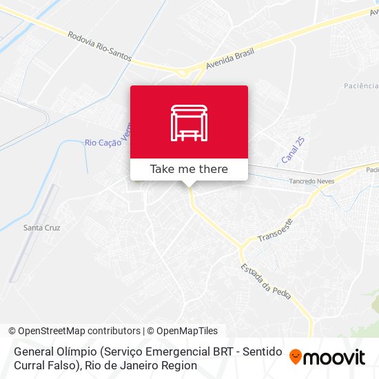General Olímpio (Serviço Emergencial BRT - Sentido Curral Falso) map