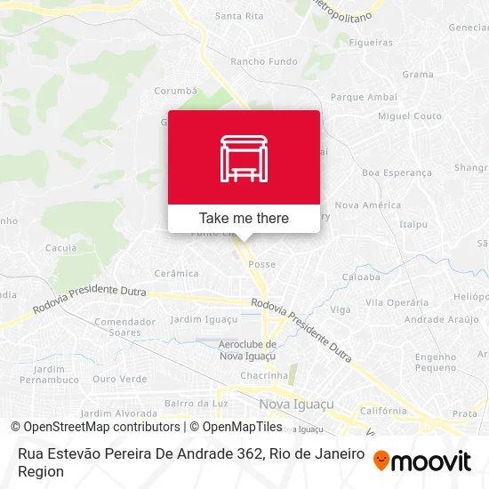 Rua Estevão Pereira De Andrade 362 map