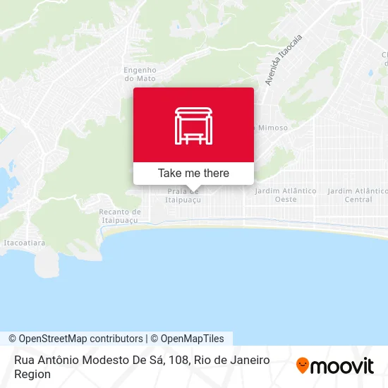 Rua Antônio Modesto De Sá, 108 map