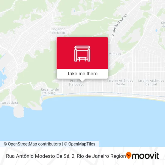 Rua Antônio Modesto De Sá, 2 map