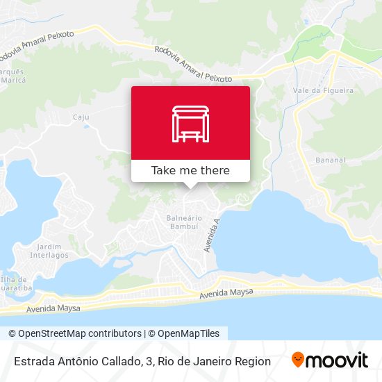 Estrada Antônio Callado, 3 map