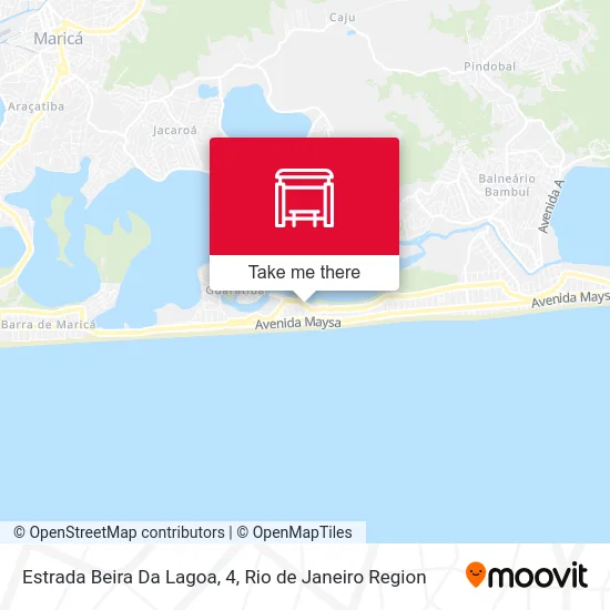 Estrada Beira Da Lagoa, 4 map