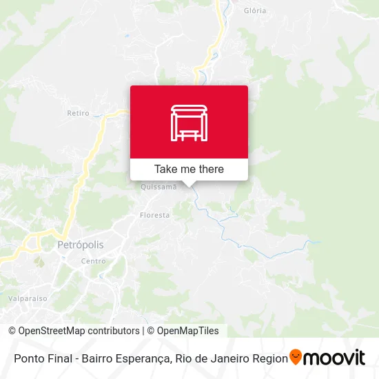 Ponto Final - Bairro Esperança map